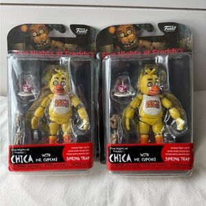 New Five Nights at Freddy’s Chica with Mr Cupcake Funko Lot of 2